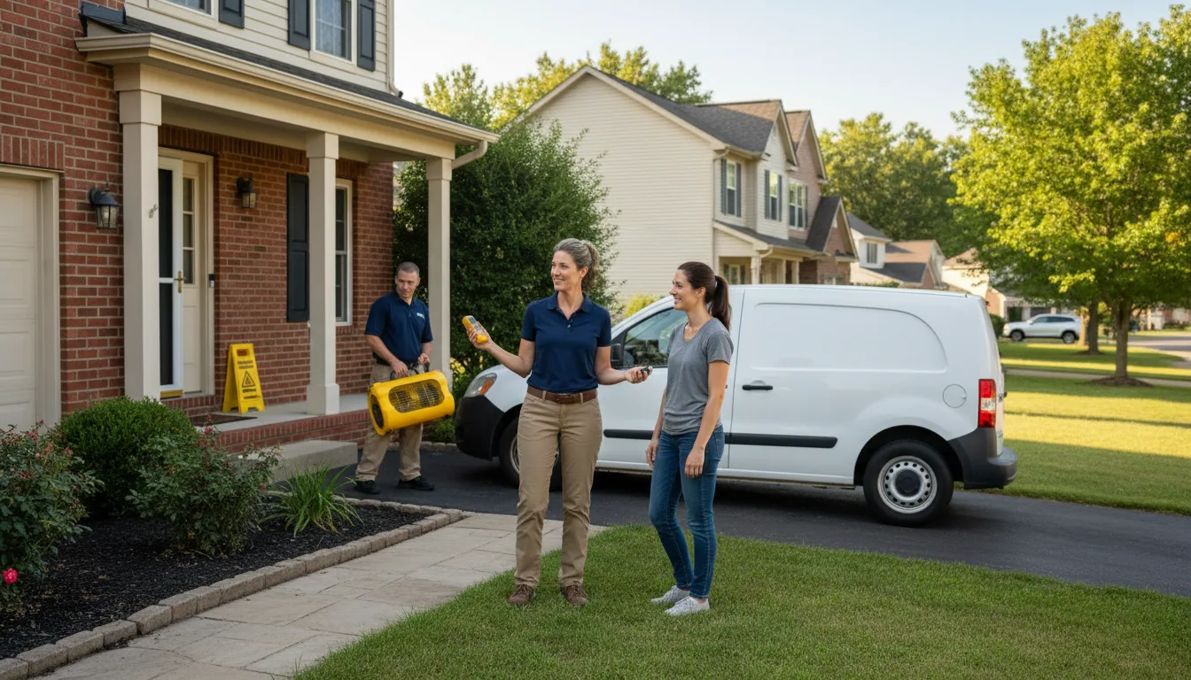 Residential water damage restoration in Schiller Park, IL